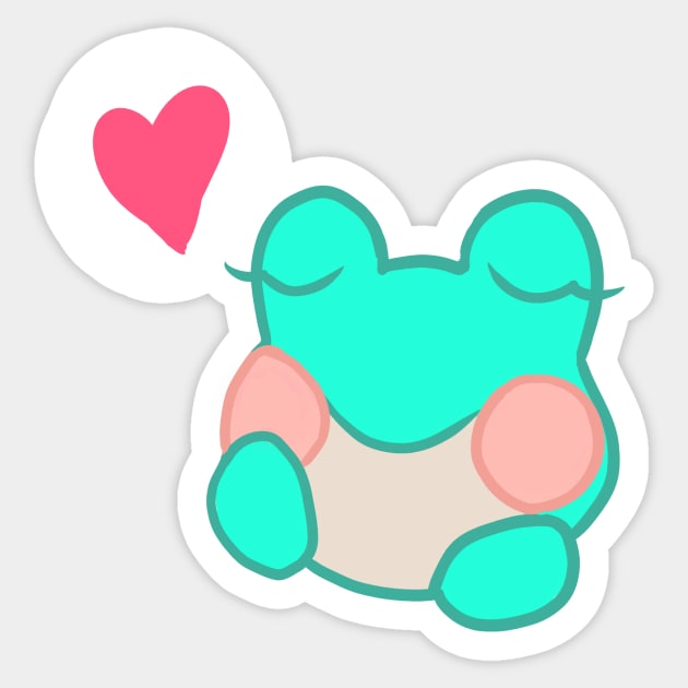 Lily the Frog Sticker by Candycrypt